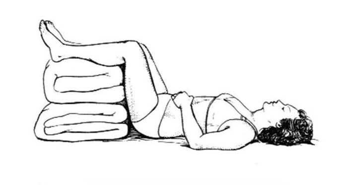 Recommended posture for lower back pain shot in the leg and buttock